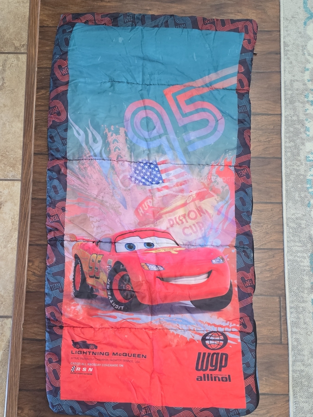 Cars Lightning McQueen Kids Sleeping Bag - Red/Blue